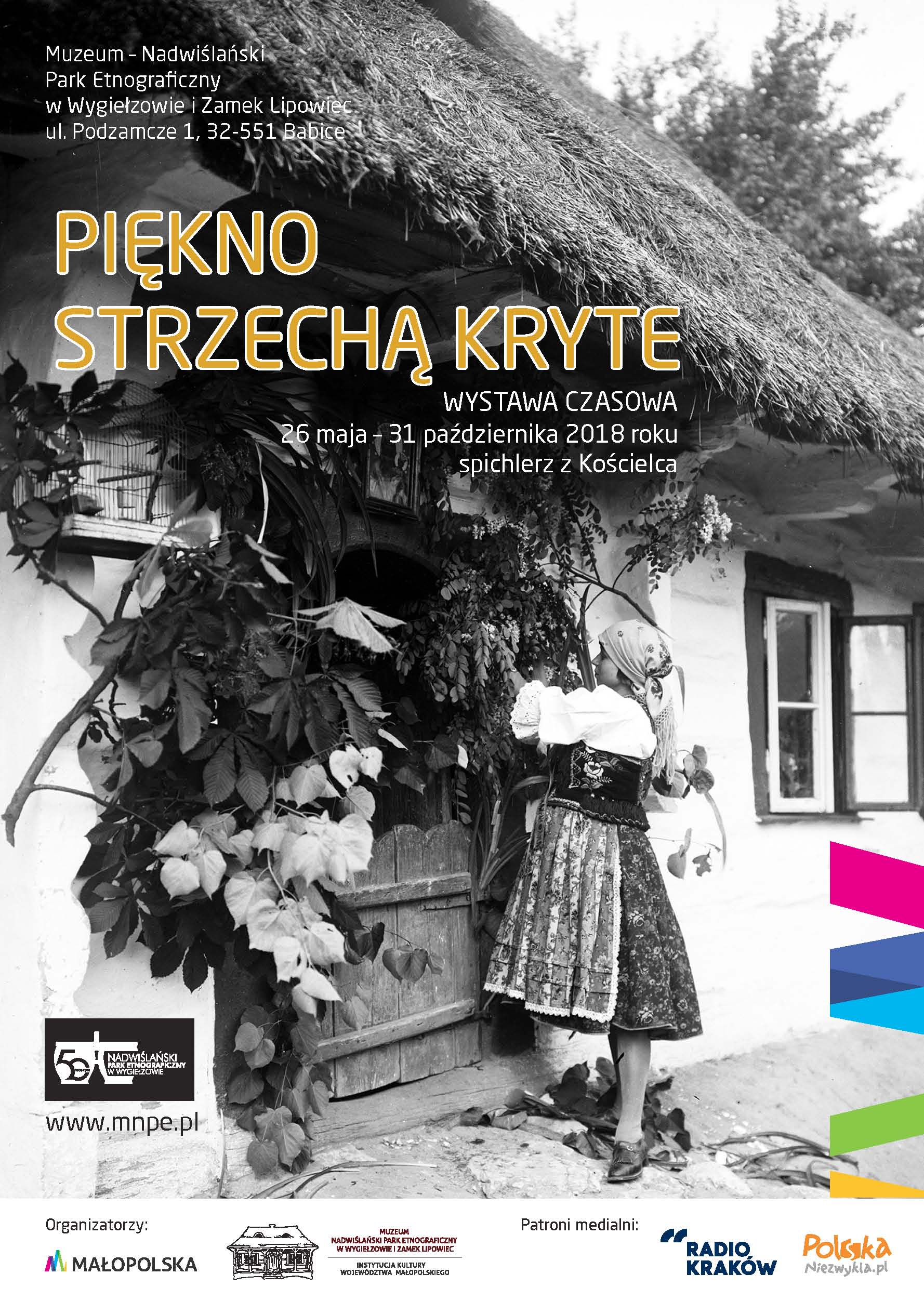 Plakat piękno strzechą kryte