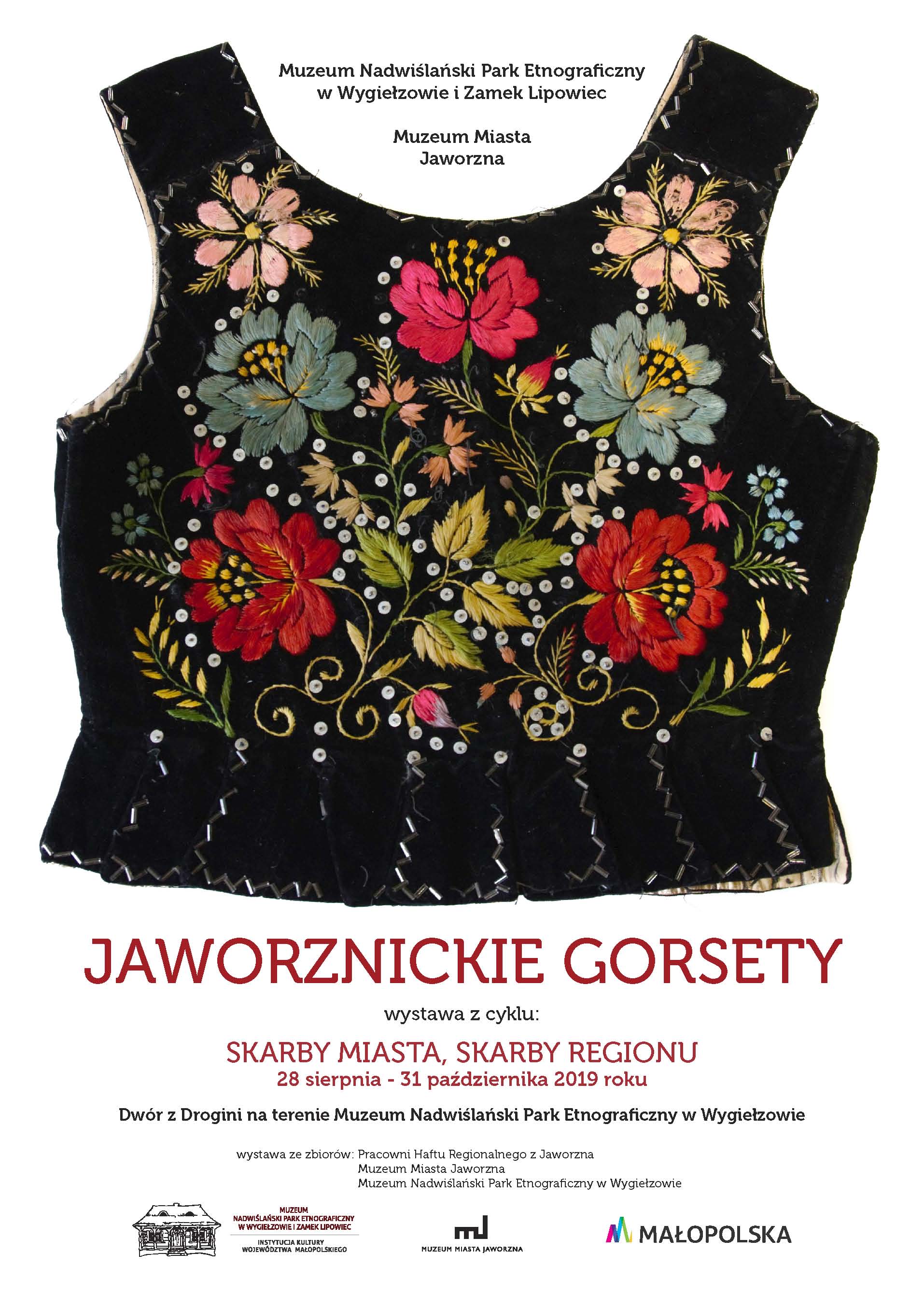 plakat wystawa gorsety