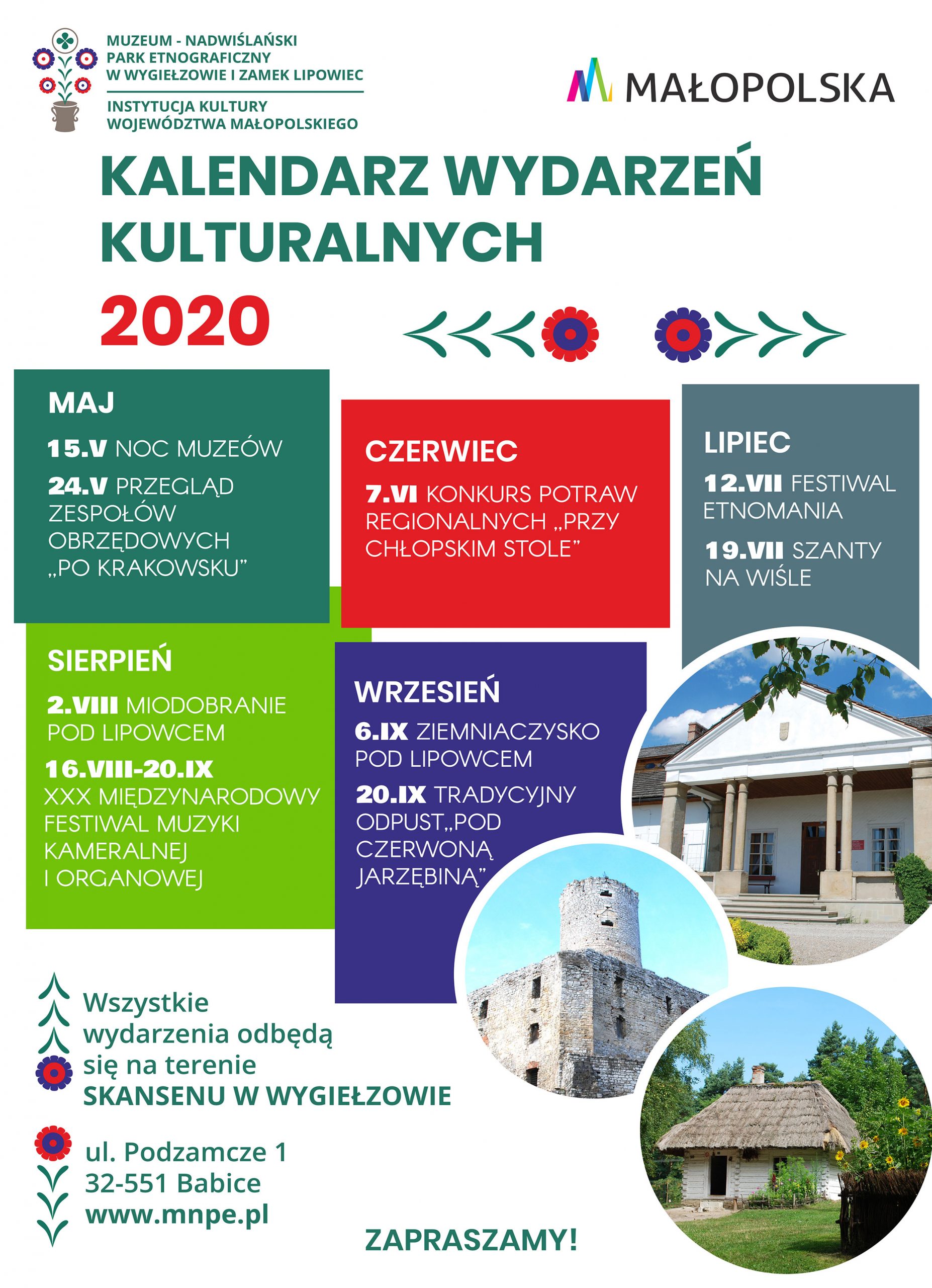 Plakat wydarzeń